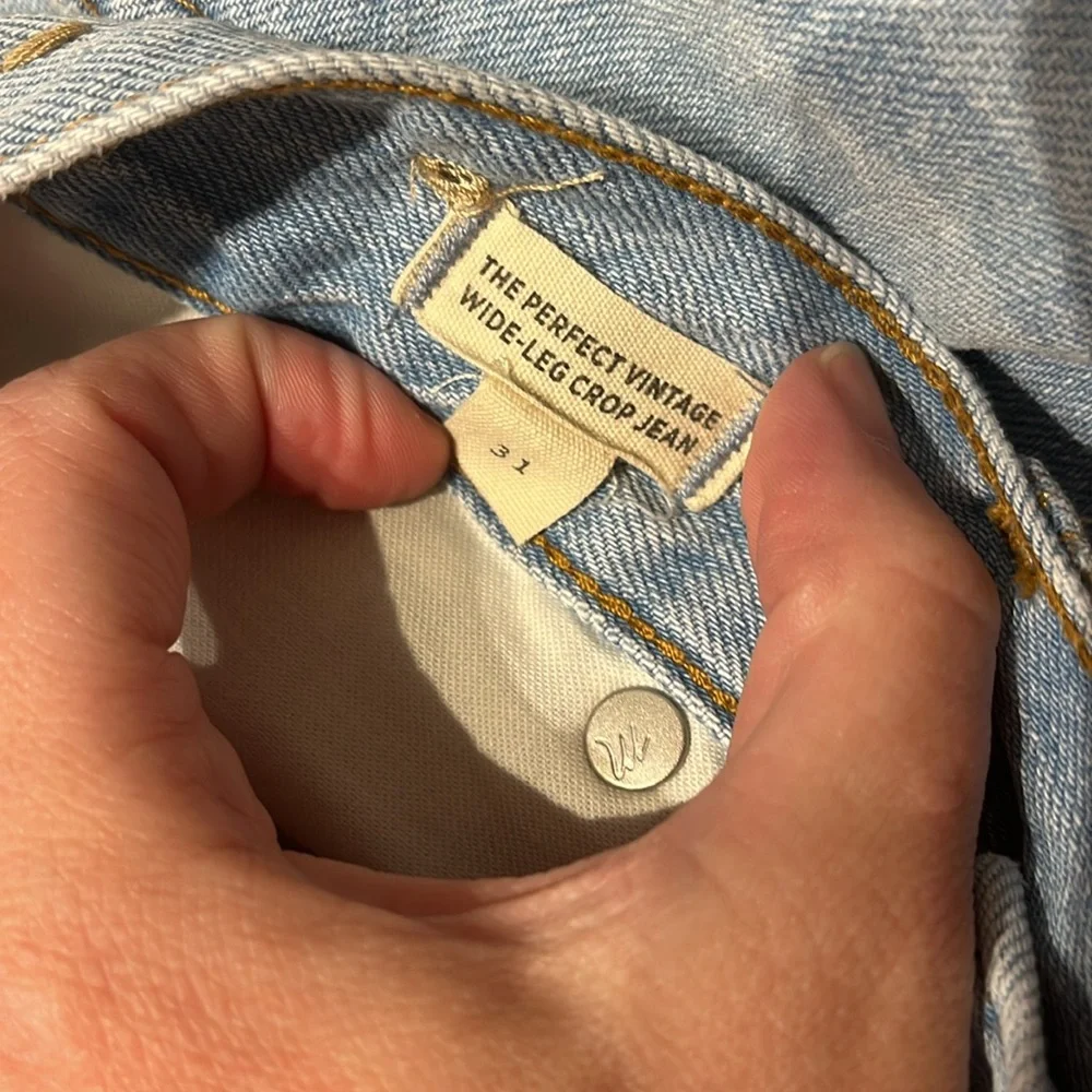 Madewell Light Blue Cropped Jeans - Picture 2 of 2